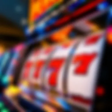 Close-up of a digital penny slot game interface