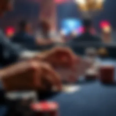 Close-up of strategic card game play highlighting skill and tactics