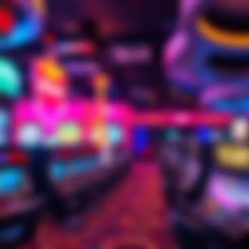 Exciting casino environment filled with vibrant colors and lights