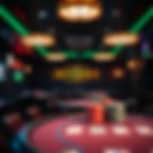 Interior view showcasing the ambiance of Rivers Poker Room