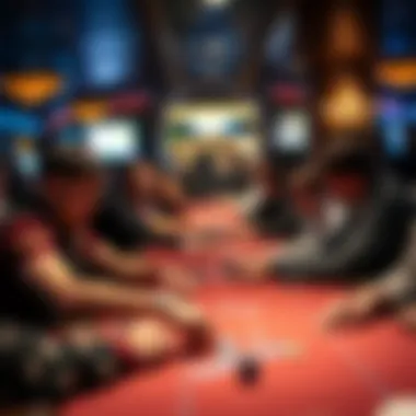 Participants engaged in an exciting poker game