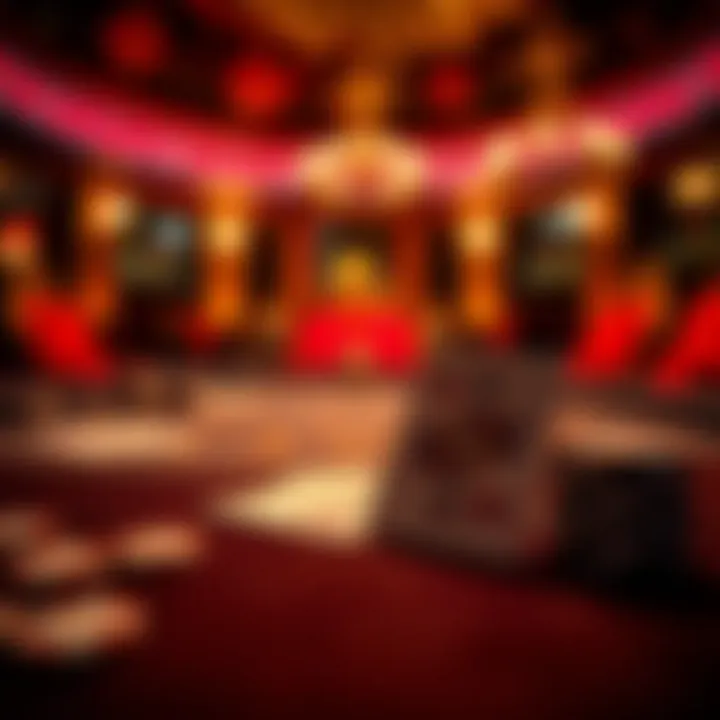 A captivating close-up of a poker table with royal cards