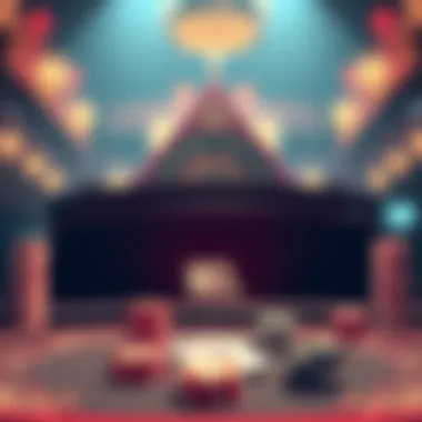 A serene atmosphere depicting responsible gambling practices