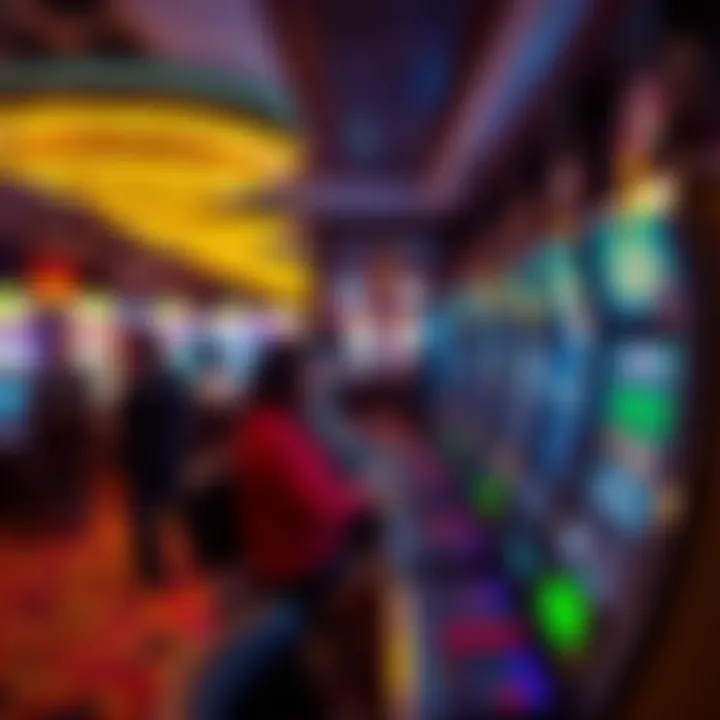 A lively casino atmosphere filled with players enjoying slot games
