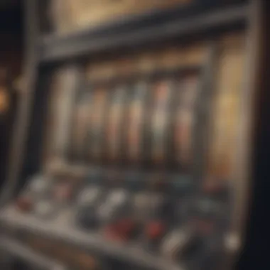 Intricate Gameplay Mechanics of Aristocrat Slots An intricate close-up of an Aristocrat slot machine's screen showing gameplay