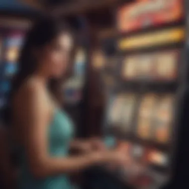 A player enjoying an immersive experience on an Aristocrat slot machine