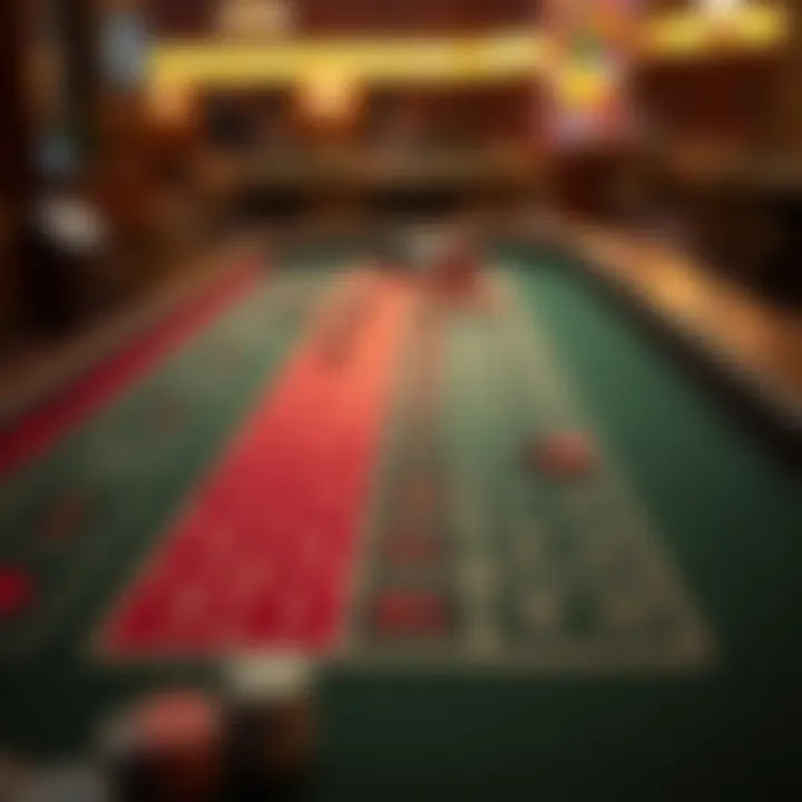 Strategic betting patterns on a craps table