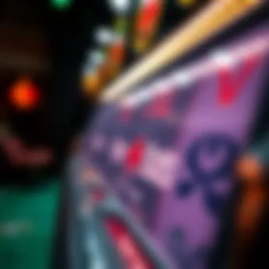 Close-up of unique features in PokerStars VR slots interface