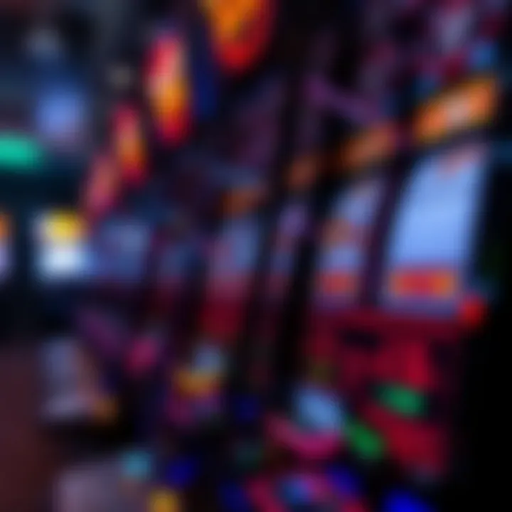 Close-up of advanced slot machine technology