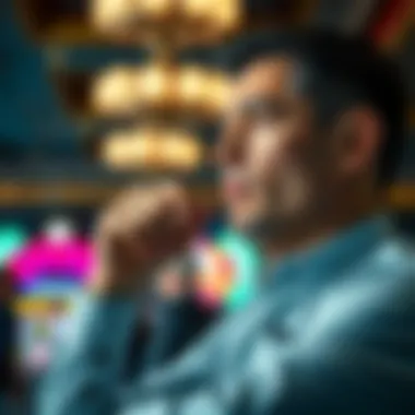 A thoughtful individual contemplating strategies for winning