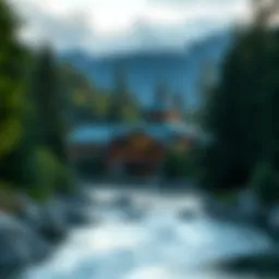 Stunning view of Elwha River Casino surrounded by nature