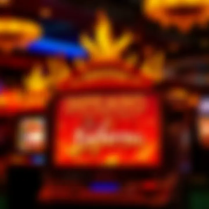 The captivating design of the Inferno slot machine showcasing its vibrant graphics.