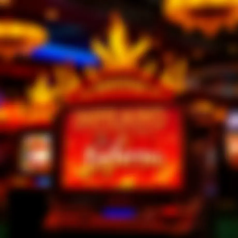 The captivating design of the Inferno slot machine showcasing its vibrant graphics.