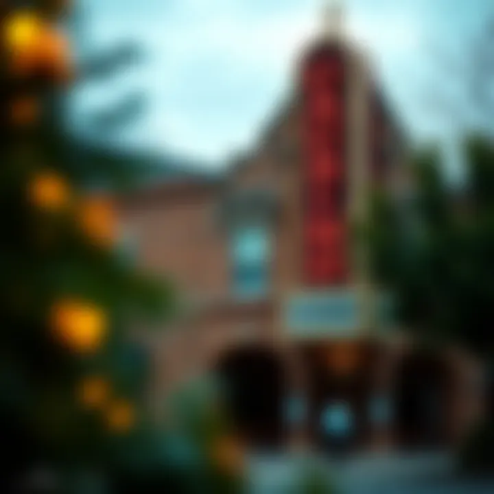 Historic architectural detail of a casino building
