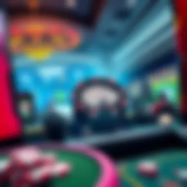 Illustration depicting online gaming platforms popular in Thailand