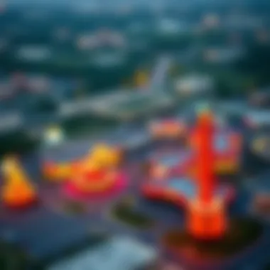 Aerial view of a Southern Illinois casino