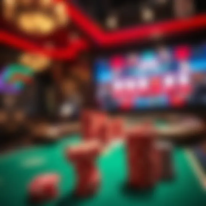 A digital representation of poker in an online setting