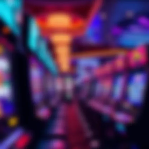 Virginia casino floor showcasing vibrant slot machines