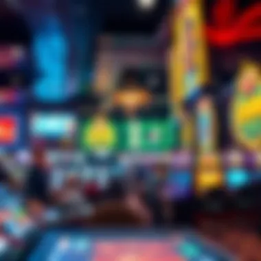 Diverse Gaming Experiences at Super Casinos A bustling casino floor showcasing diverse gaming options and entertainment.