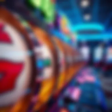 Close-up view of spinning reels on a Monopoly themed slot machine