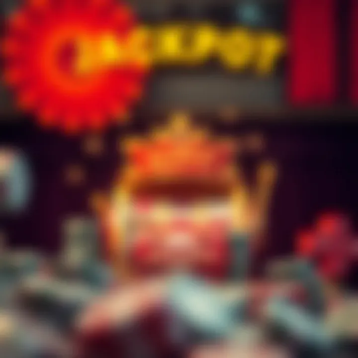 Symbolic representation of jackpot rewards and excitement