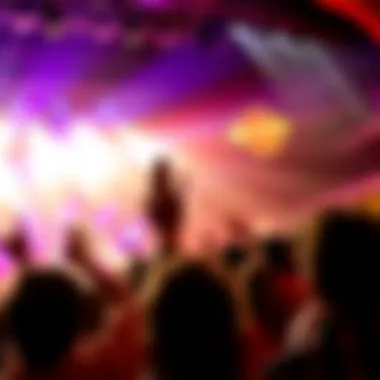 Dynamic live performance on stage