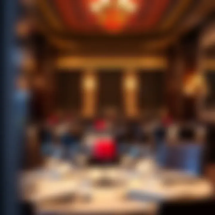 Elegant dining setting at Seminole Hard Rock