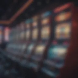 Vibrant slot machines at Mandalay Bay