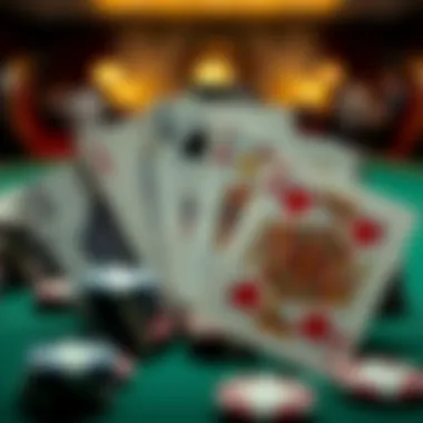 Intricate designs of casino playing cards showcasing their artistic elements