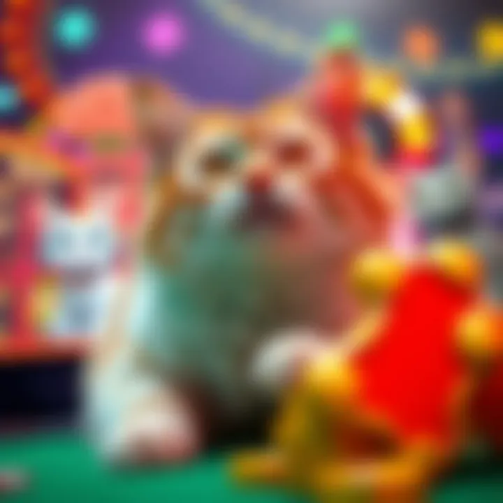 An engaging online casino interface showcasing kitty cat games