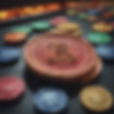 A colorful array of free coins associated with online gaming