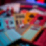 A variety of scratch-off lottery tickets displayed