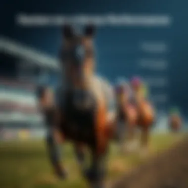 An infographic displaying various factors affecting horse performance