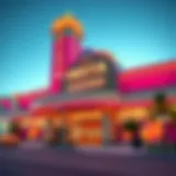 Exterior view of Fiesta Casino showcasing its vibrant entrance