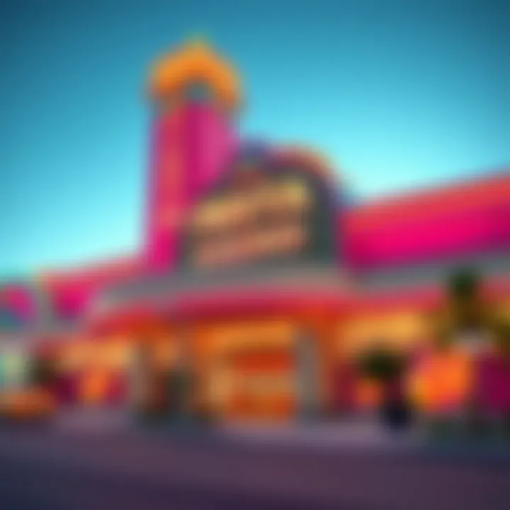 Exterior view of Fiesta Casino showcasing its vibrant entrance
