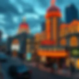 Historic view of Atlantic City casino.