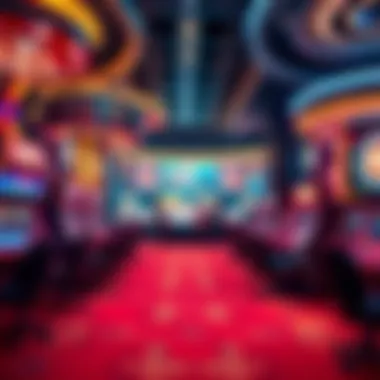 Concept art showcasing futuristic casino settings