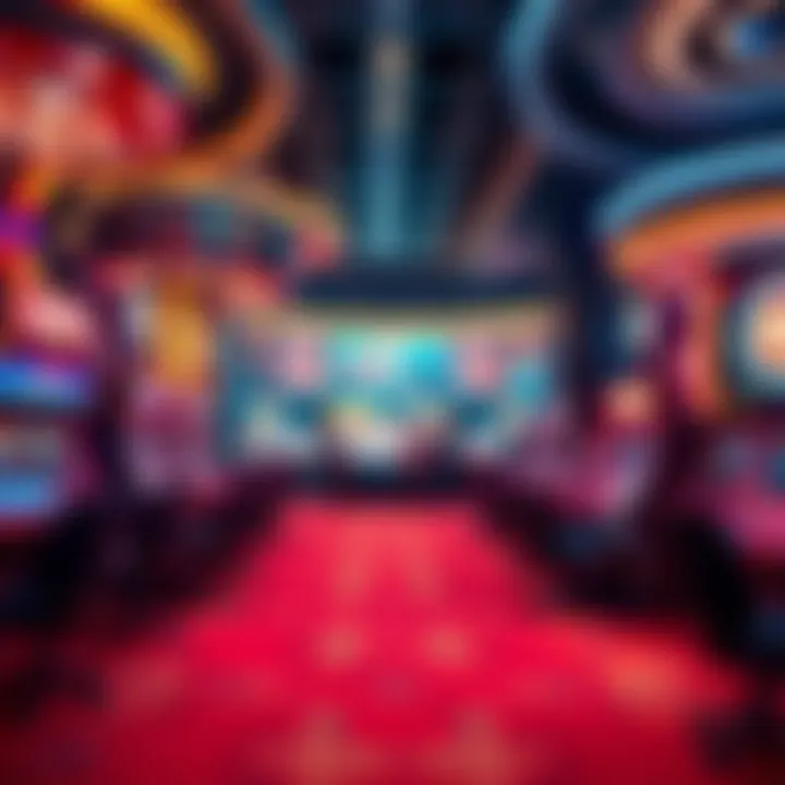 Concept art showcasing futuristic casino settings