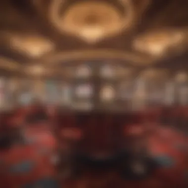 Interior of a bustling casino floor