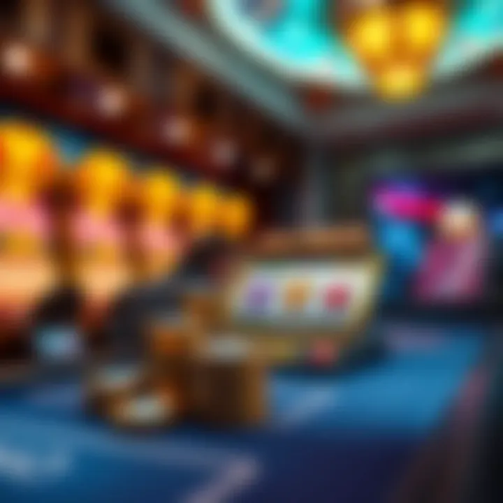 Visuals demonstrating mobile access to slot games