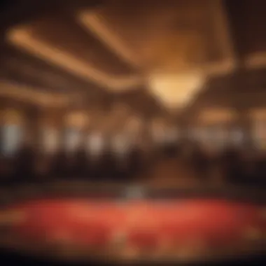 Elegant casino environment showcasing virtual gaming