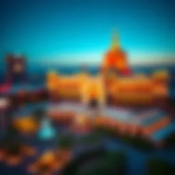 Aerial view of Hard Rock Casino showcasing its architectural grandeur