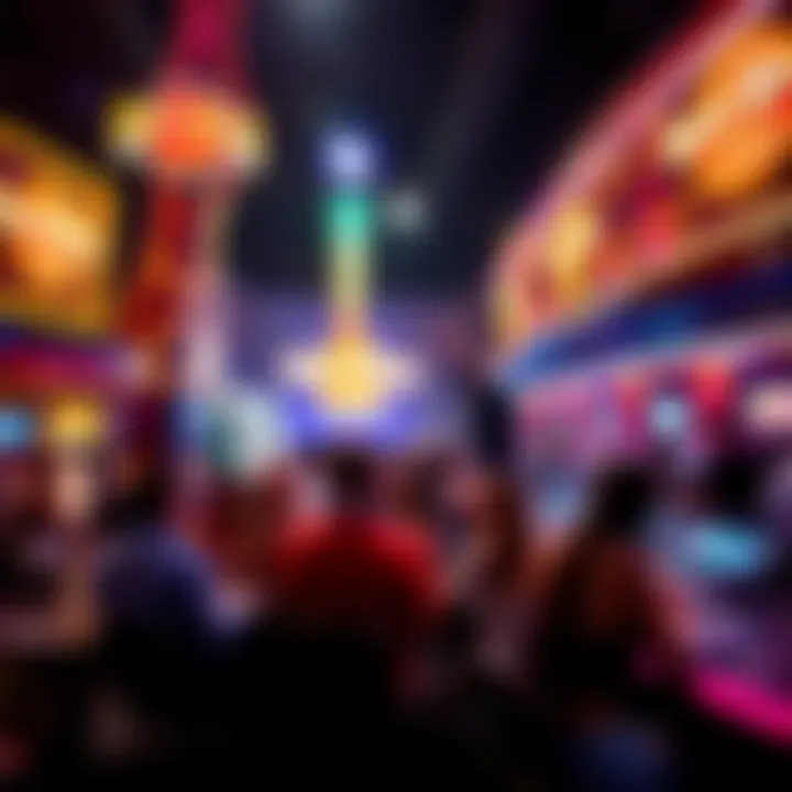 Vibrant nightlife at Hard Rock Casino with guests enjoying entertainment