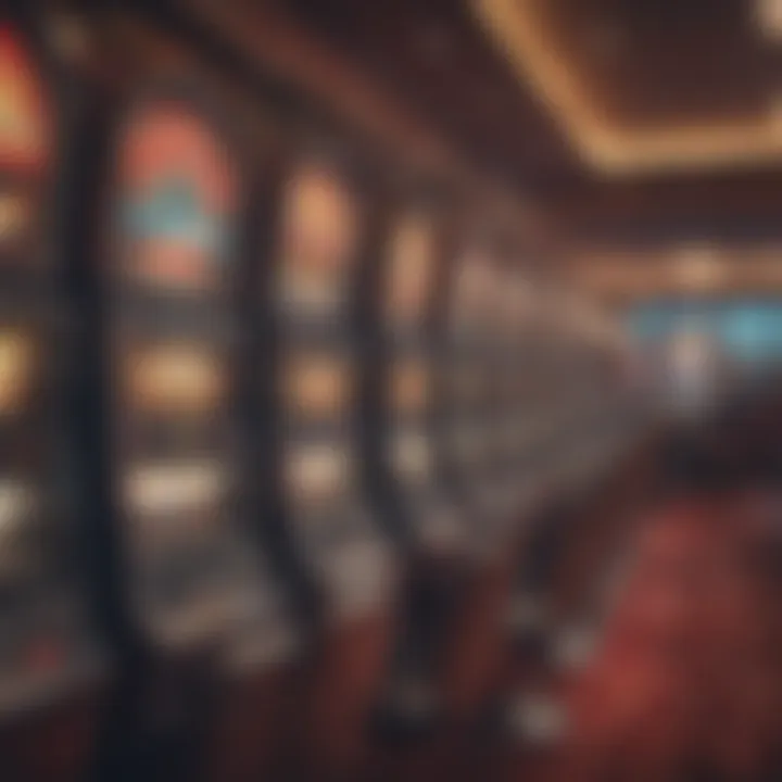 A bustling casino scene featuring HHR slot machines