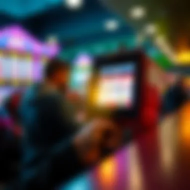 Illustration of the Hoosier Lottery Code Scanner in action