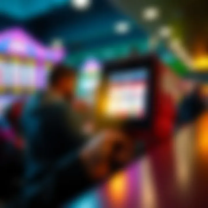 Illustration of the Hoosier Lottery Code Scanner in action