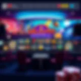 Jackpot Capital Casino homepage showcasing vibrant graphics and game variety