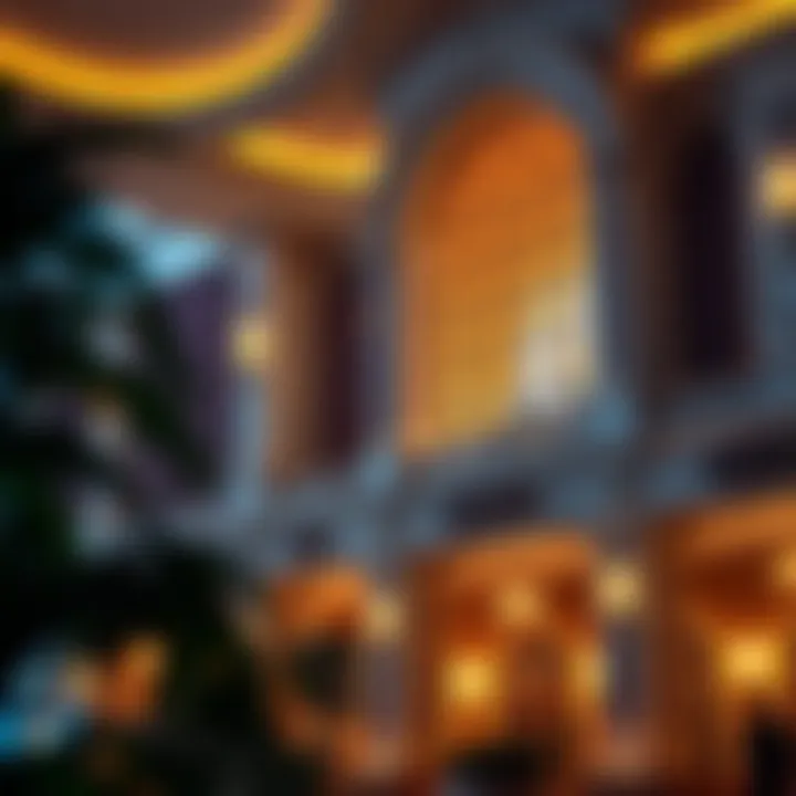 Architectural details of La Concha San Juan Casino highlighting its unique design