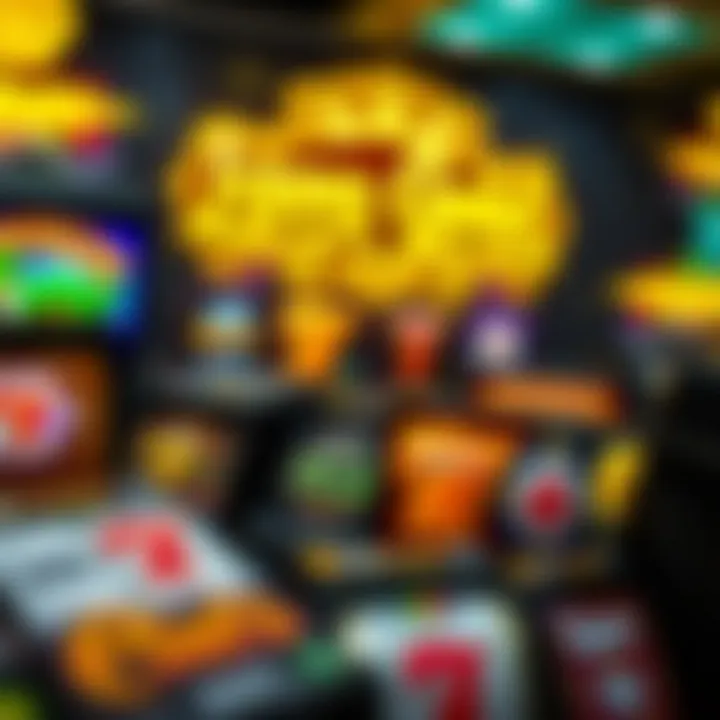 A vibrant selection of slot games available at Lava Gold