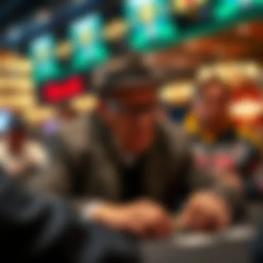 Doyle Brunson at a poker table during a championship